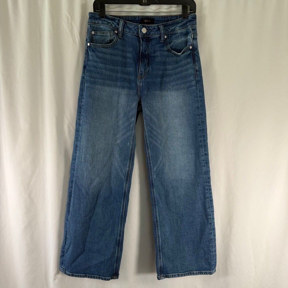 Quince Straight Leg Jeans Womens 29 Medium Wash Blue Denim Organic Cotton